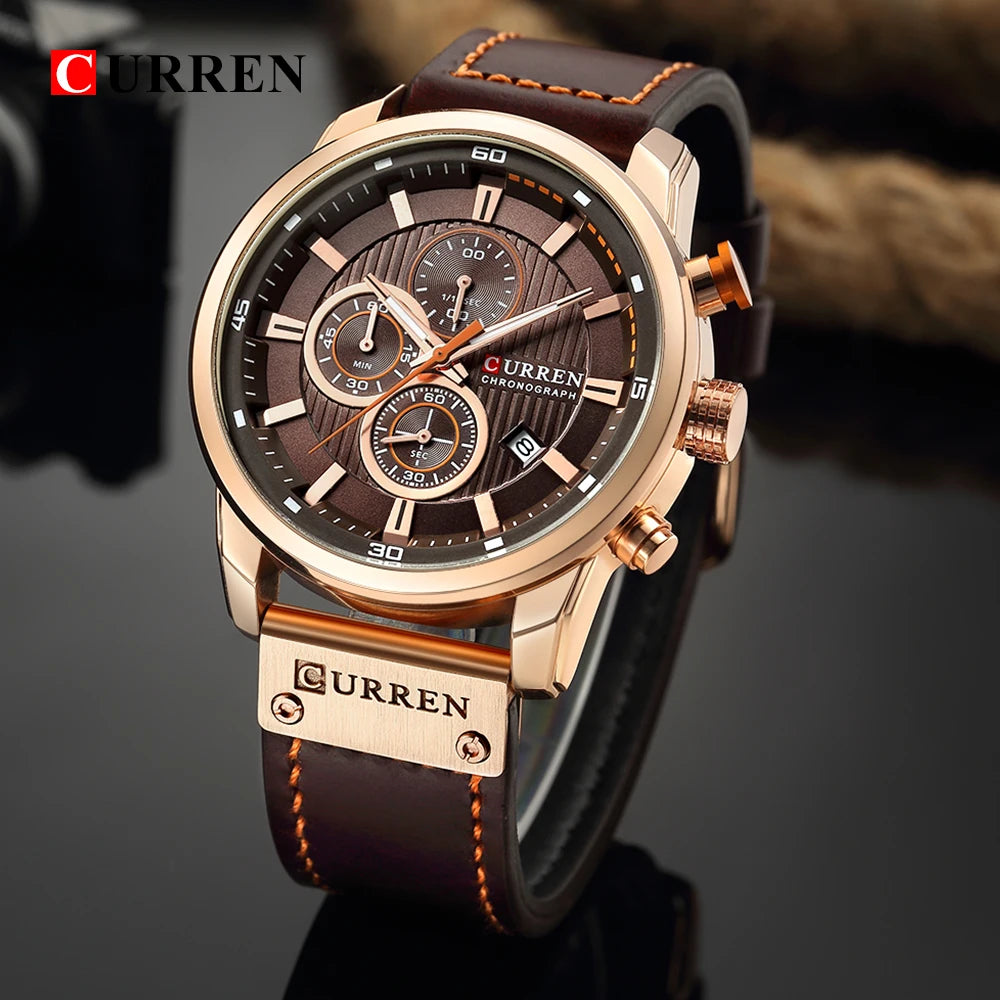 CURREN Fashion Date Quartz Men Watch Top Brand Luxury