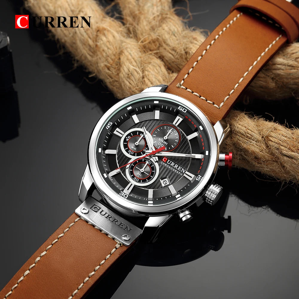 CURREN Fashion Date Quartz Men Watch Top Brand Luxury