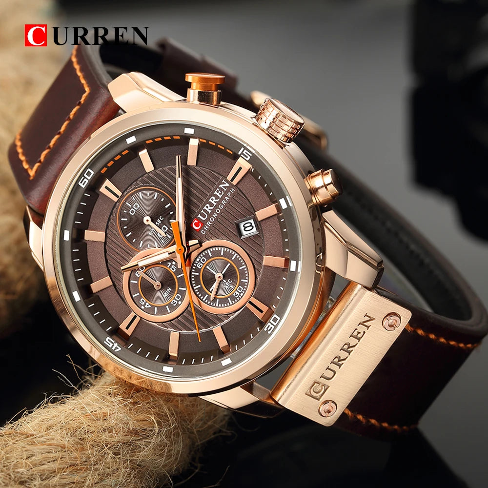 CURREN Fashion Date Quartz Men Watch Top Brand Luxury