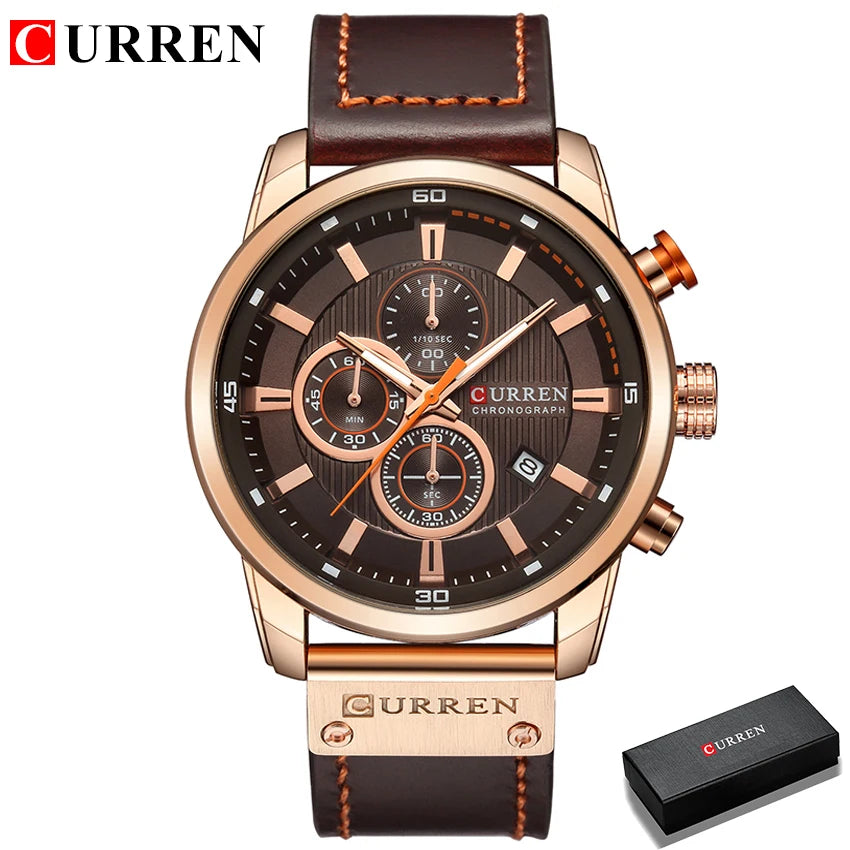 CURREN Fashion Date Quartz Men Watch Top Brand Luxury