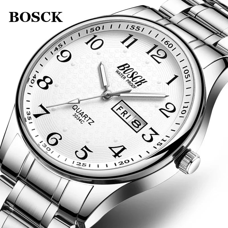 BOSCK Watch Luxury Full Steel