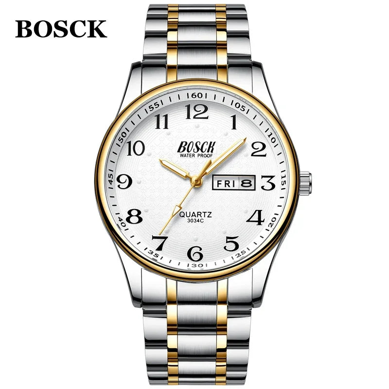 BOSCK Watch Luxury Full Steel