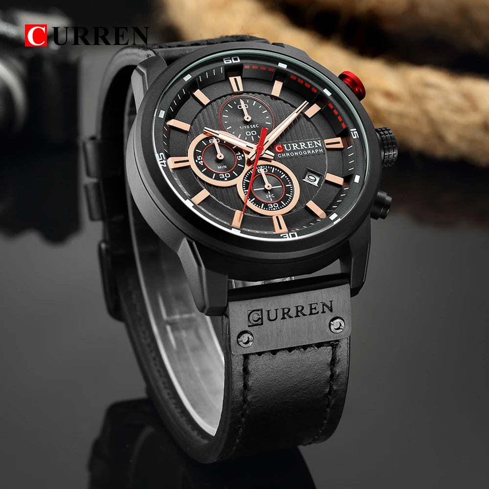 CURREN Fashion Date Quartz Men Watch Top Brand Luxury