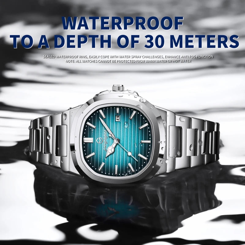 Luxury Military Man Watch Square Waterproof Luminous Date