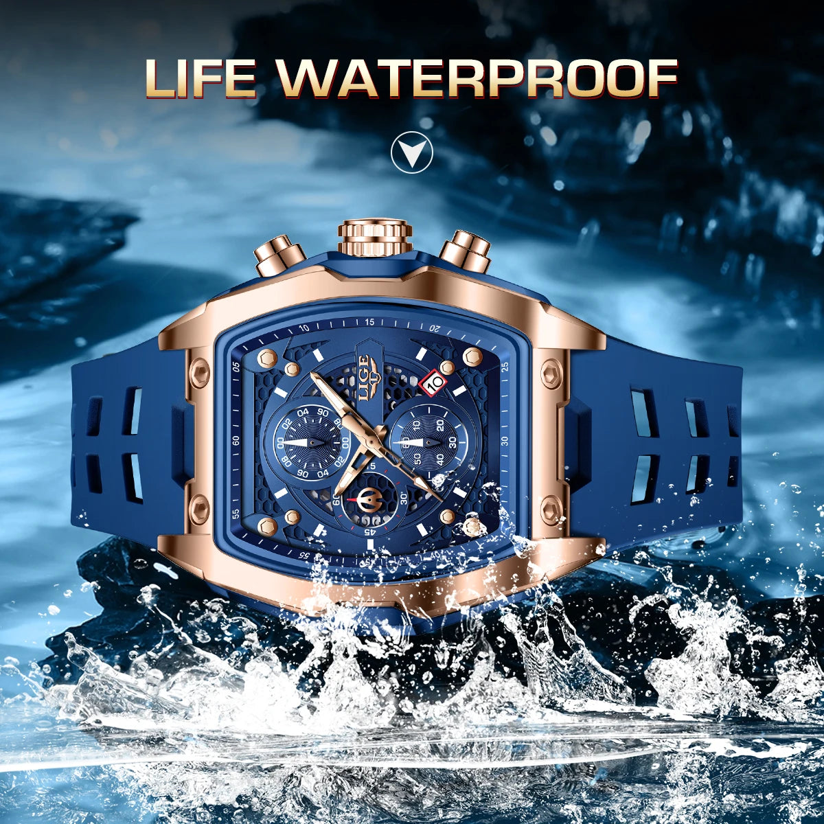 LIGE Men Watch Luxury
