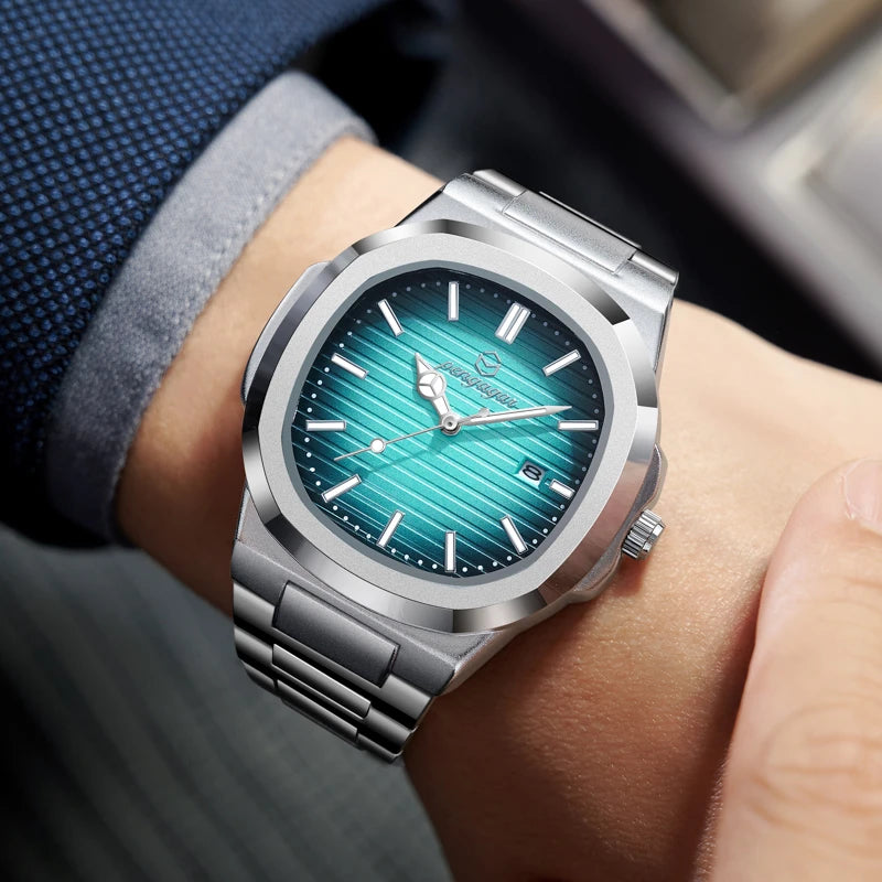 Luxury Military Man Watch Square Waterproof Luminous Date