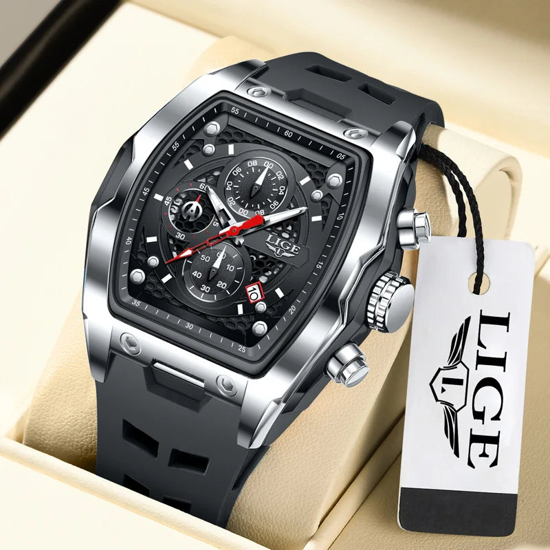 LIGE Men Watch Luxury