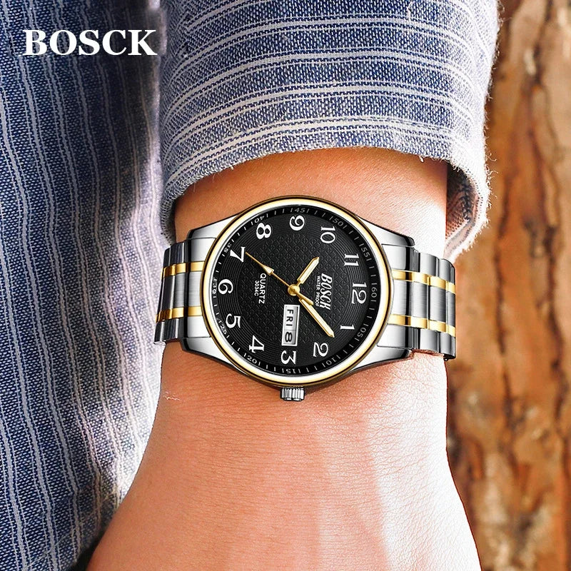 BOSCK Watch Luxury Full Steel