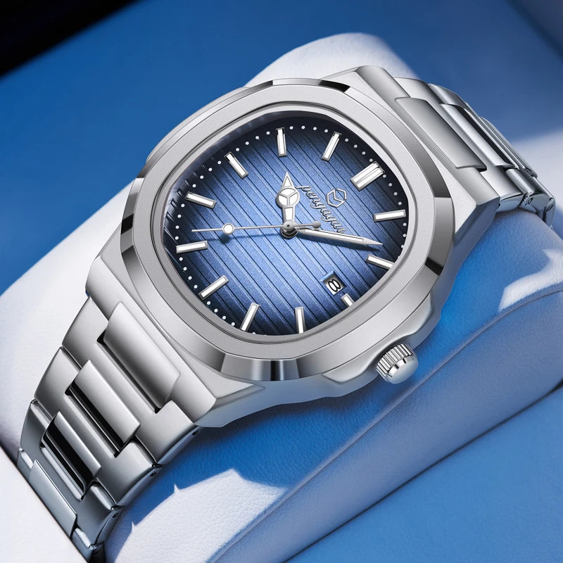 Luxury Military Man Watch Square Waterproof Luminous Date