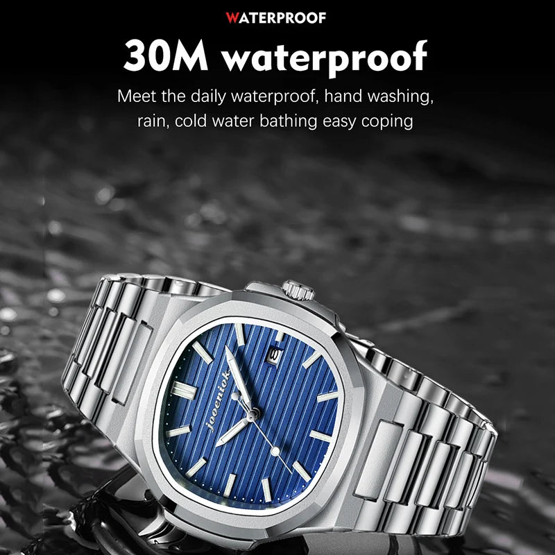 JOOENIOK Top Luxury Square Man Watch