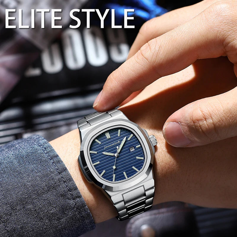 JOOENIOK Top Luxury Square Man Watch