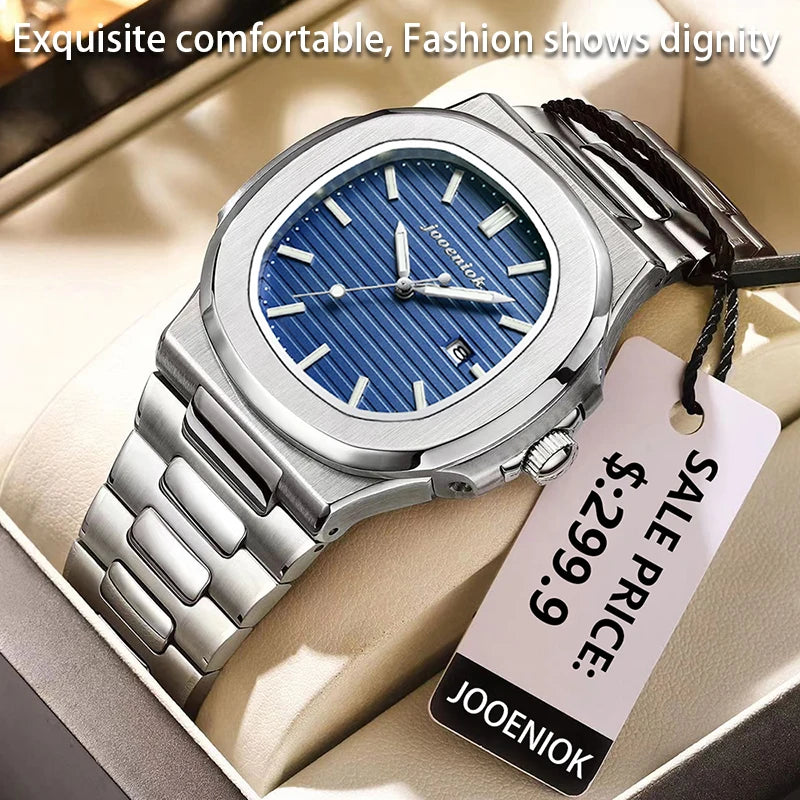 JOOENIOK Top Luxury Square Man Watch