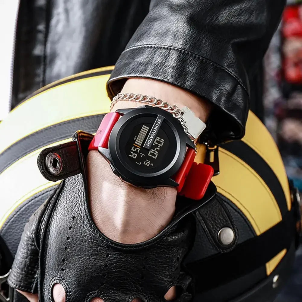 Sports Watch Alarm Clock Multifunction Men LED Fitness