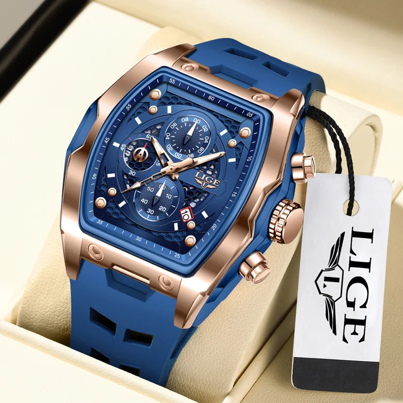 LIGE Men Watch Luxury