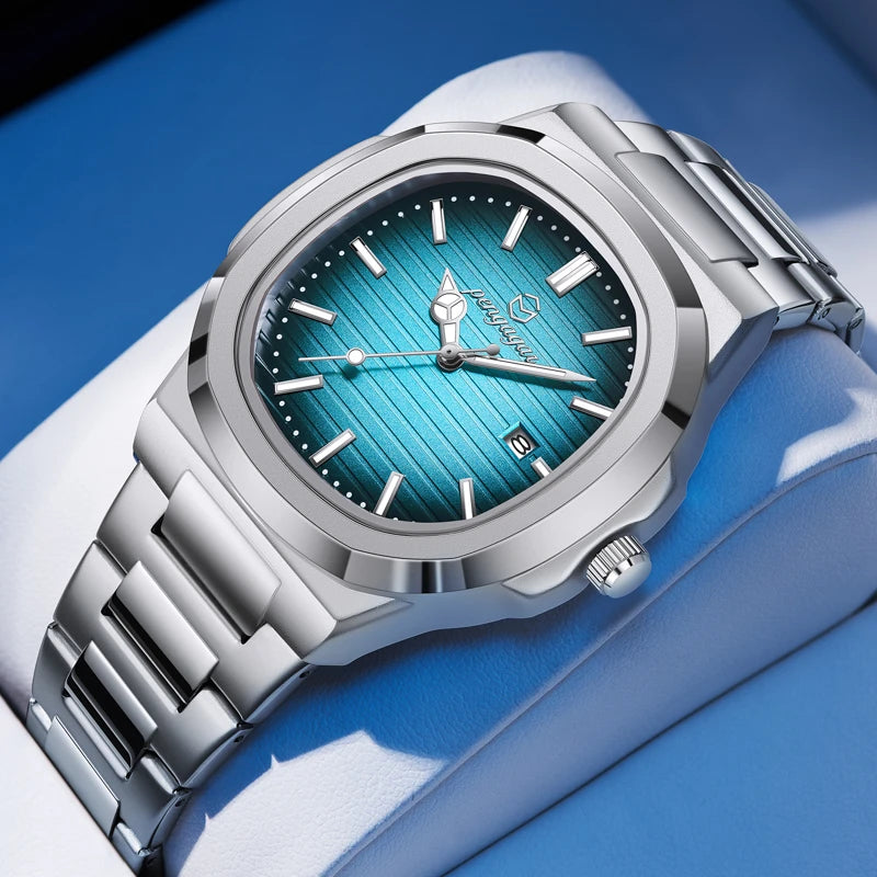 Luxury Military Man Watch Square Waterproof Luminous Date
