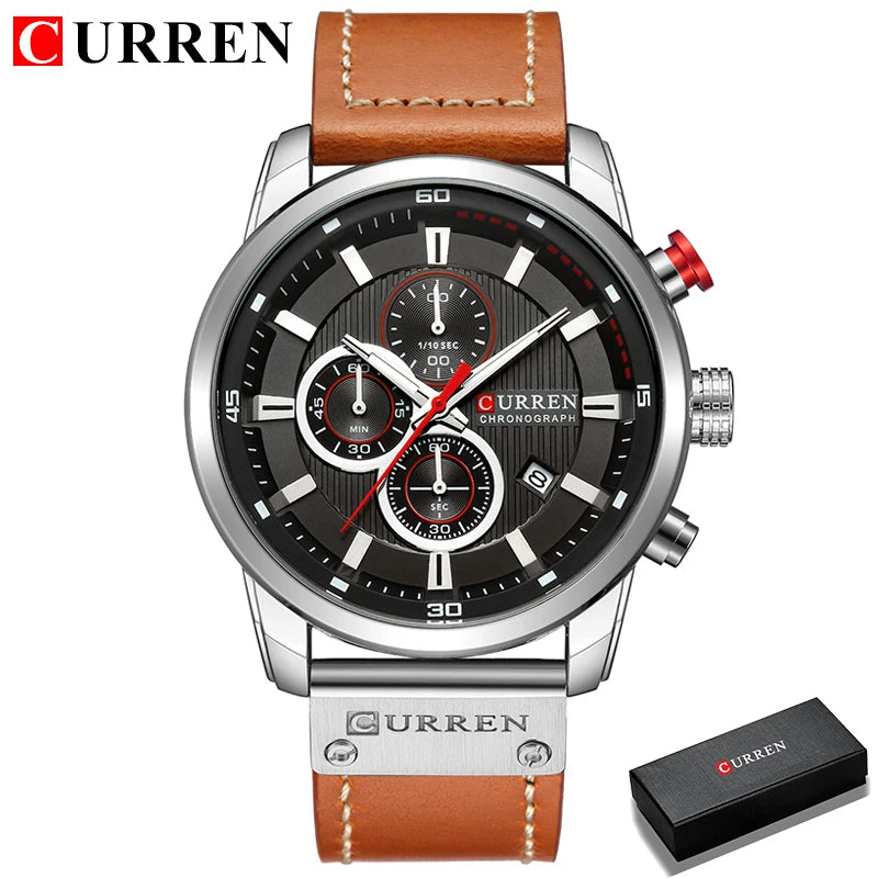 CURREN Fashion Date Quartz Men Watch Top Brand Luxury