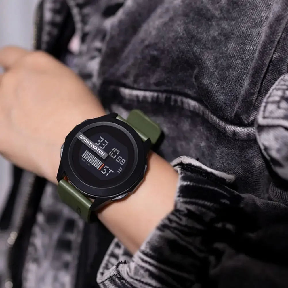 Sports Watch Alarm Clock Multifunction Men LED Fitness