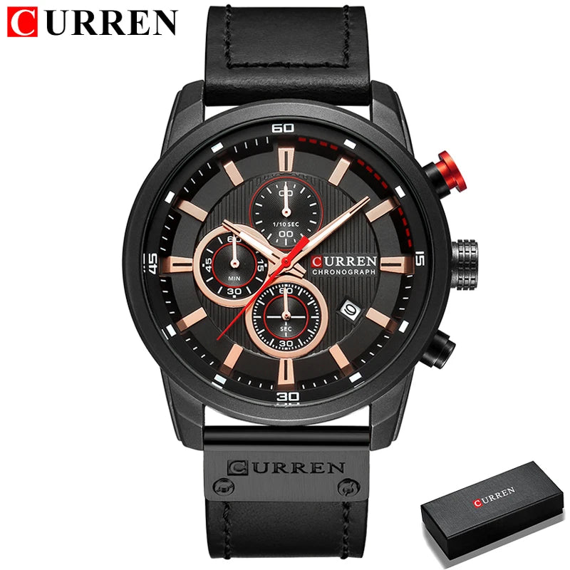 CURREN Fashion Date Quartz Men Watch Top Brand Luxury