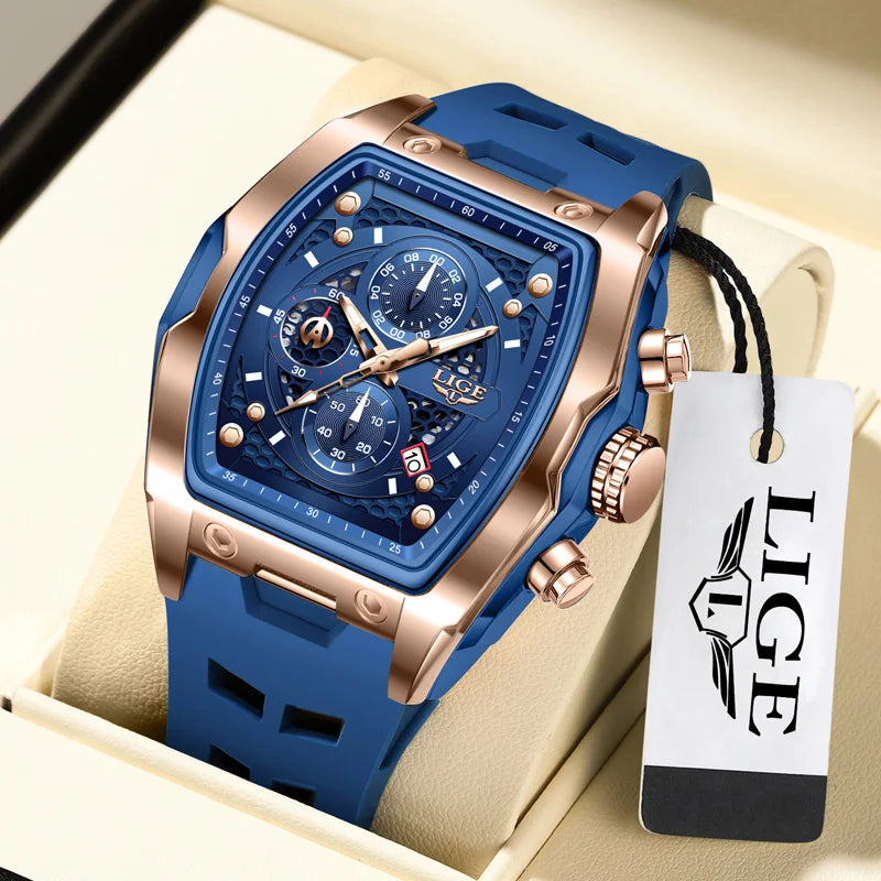 LIGE Men Watch Luxury