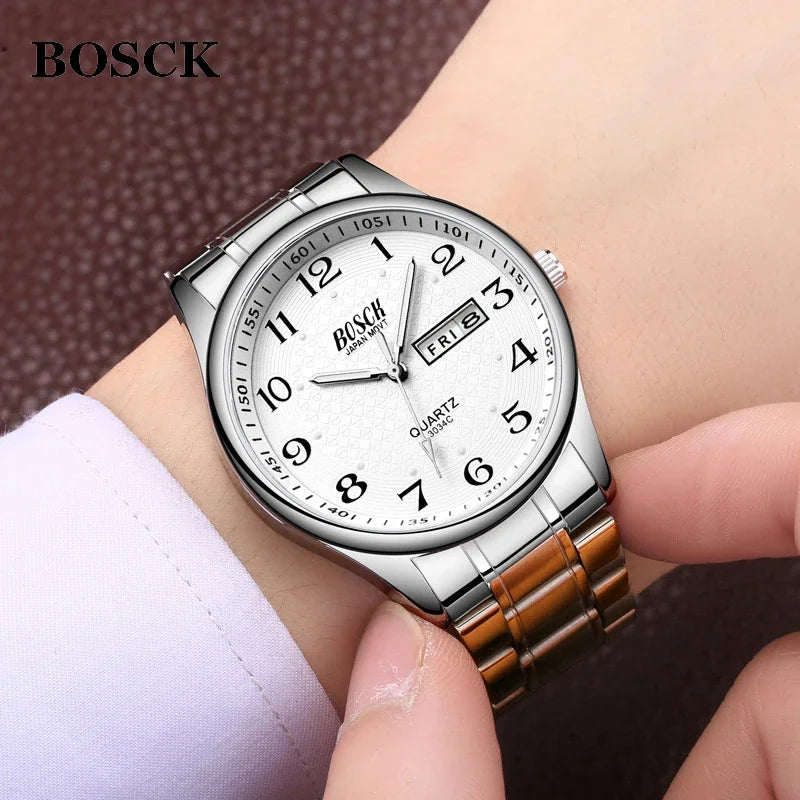 BOSCK Watch Luxury Full Steel