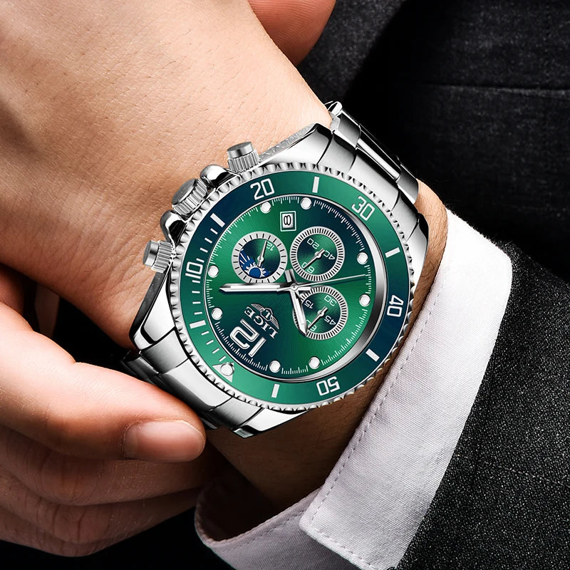 LIGE New Military Quartz Watch Men Top Brand Luxury Fashion