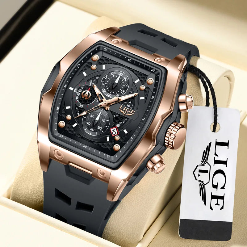 LIGE Men Watch Luxury